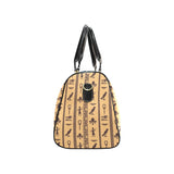 Egypt Hieroglyphics Pattern Print Design 02 Travel Bag