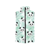 Panda pattern tropical leaves background Men's Padded Vest