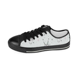Cute goat design pattern Kids' Boys' Girls' Low Top Canvas Shoes Black