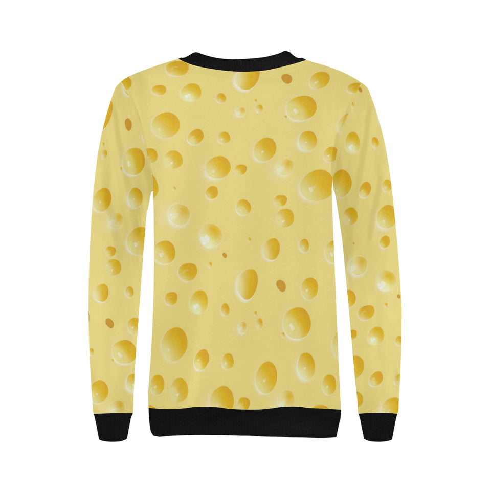 Cheese texture Women's Crew Neck Sweatshirt