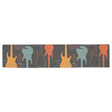 electric guitars pattern Table Runner