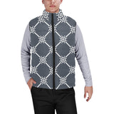 nautical steering wheel rope pattern Men's Padded Vest