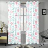 Clock time pattern blackground Gauze Curtain