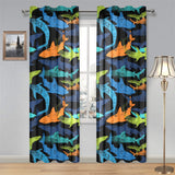 Colorful shark Gauze Curtain