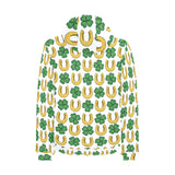 Horseshoes Pattern Print Design 04 Men's Padded Hooded Jacket