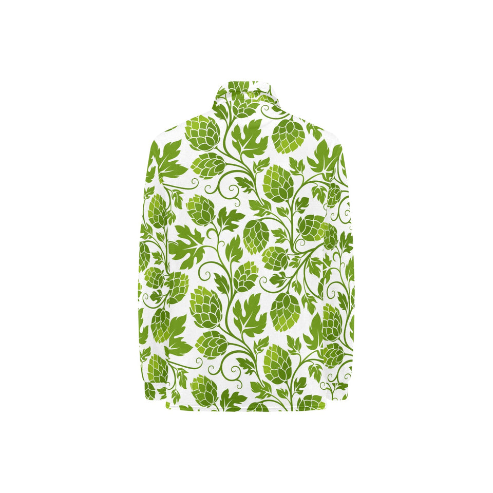 Hop design pattern Women's Long Sleeve Polo Shirt