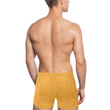 Orange traditional indian element pattern Men's Swimming Trunks