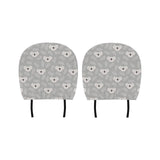 Cute koala leaves pattern Car Headrest Cover
