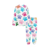 Dog Paws Pattern Print Design 01 Kids' Boys' Girls' All Over Print Pajama Set