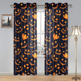 Halloween pattern Pumpkin background Gauze Curtain