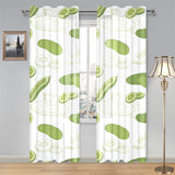 Cucumber sketch pattern Gauze Curtain