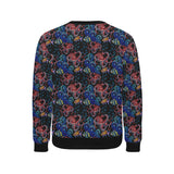 Octopus sea wave tropical fishe pattern Men's Crew Neck Sweatshirt