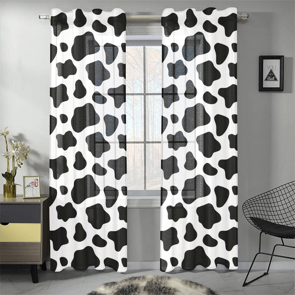 Cow skin pattern Gauze Curtain