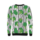 Cool Broccoli pattern Women's Crew Neck Sweatshirt