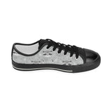 Cute raccoons leaves dot Kids' Boys' Girls' Low Top Canvas Shoes Black