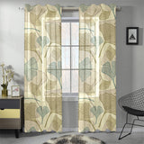 Ginkgo leaves design pattern Gauze Curtain