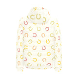 Horseshoes Pattern Print Design 02 Men's Padded Hooded Jacket