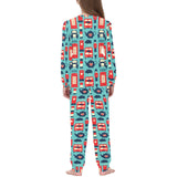 British Pattern Print Design 04 Kids' Boys' Girls' All Over Print Pajama Set
