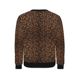 coffee bean pattern Men's Crew Neck Sweatshirt