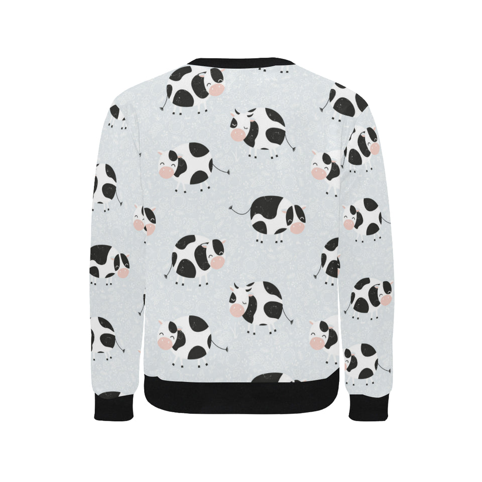 Cute cows pattern Men's Crew Neck Sweatshirt