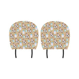 Cow bottle of milk pattern Car Headrest Cover
