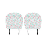 Clock time pattern blackground Car Headrest Cover