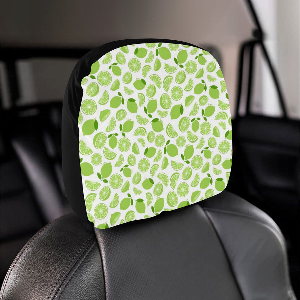 Lime design pattern Car Headrest Cover