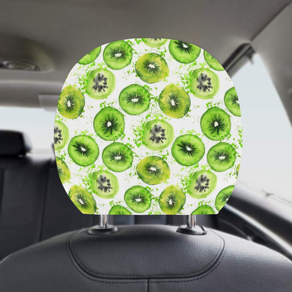 Watercolor kiwi pattern Car Headrest Cover