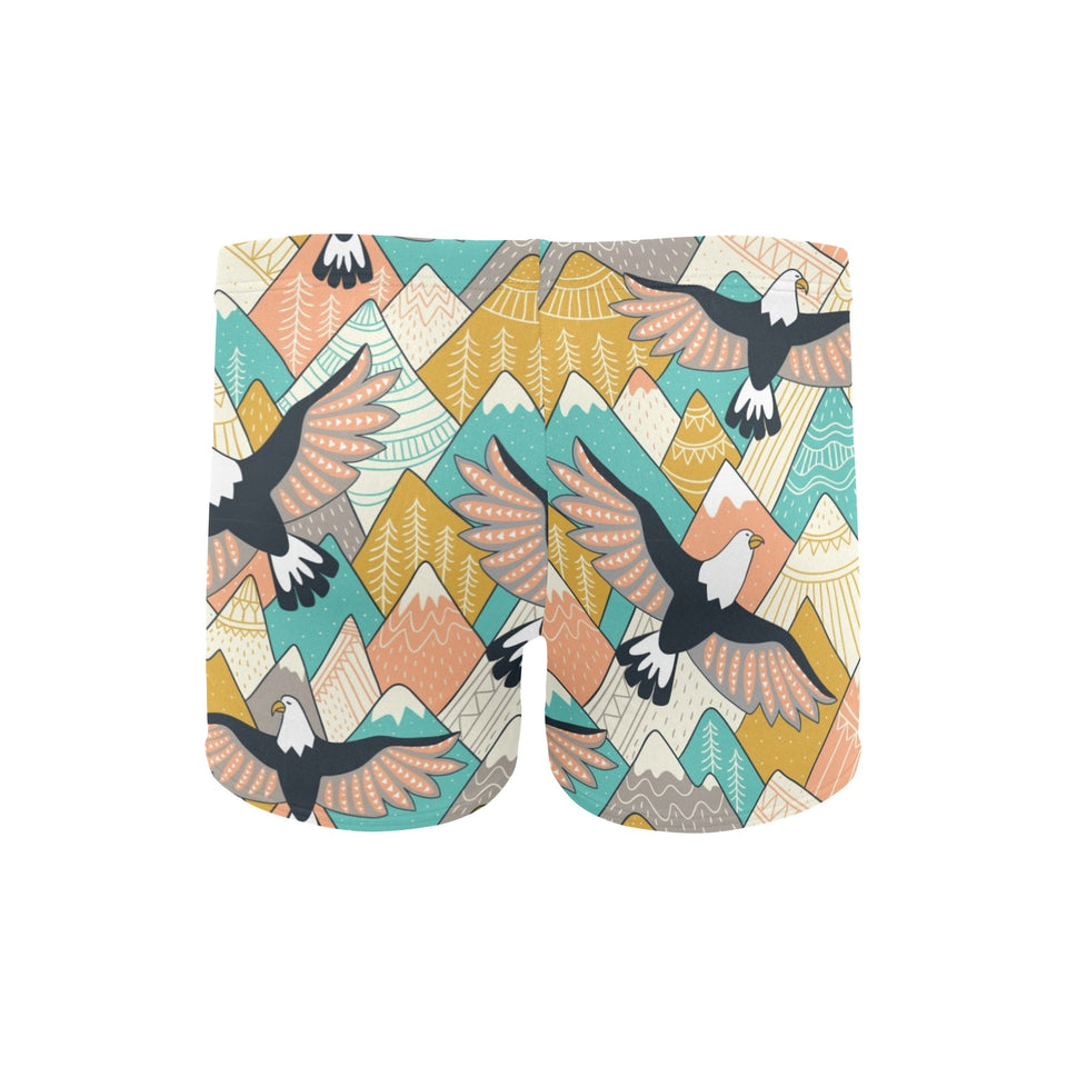 Eagle Pattern Print Design 02 Men's Swimming Trunks