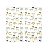 Silhouettes of goat and tree pattern Gauze Curtain