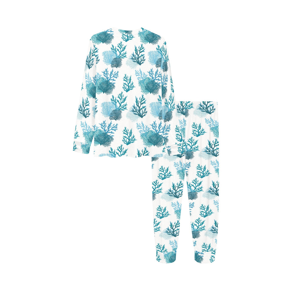 Coral Reef Pattern Print Design 04 Kids' Boys' Girls' All Over Print Pajama Set
