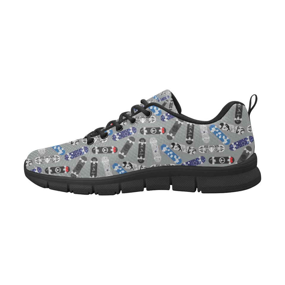 Skate Board Pattern Print Design 03 Men's Breathable Sneakers ( Model 055)