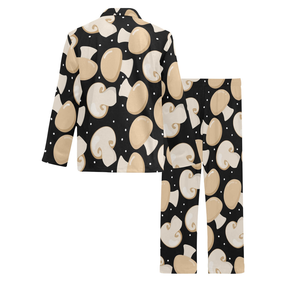 Champignon mushroom pattern Men's Long Pajama Set