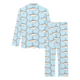 Swordfish Pattern Print Design 01 Women's Long Pajama Set