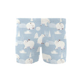 Cute polar bears Christmas decoration pattern Men's Swimming Trunks