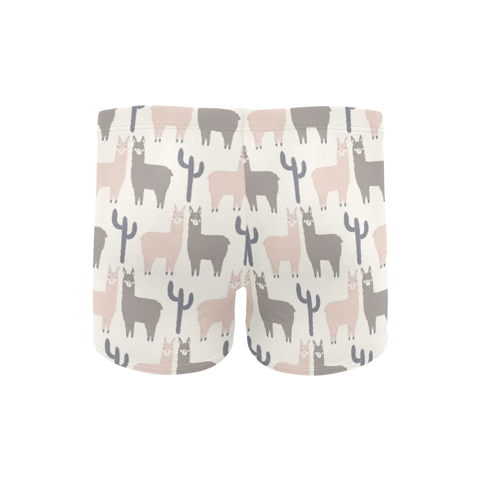 Llama Alpaca pattern Men's Swimming Trunks