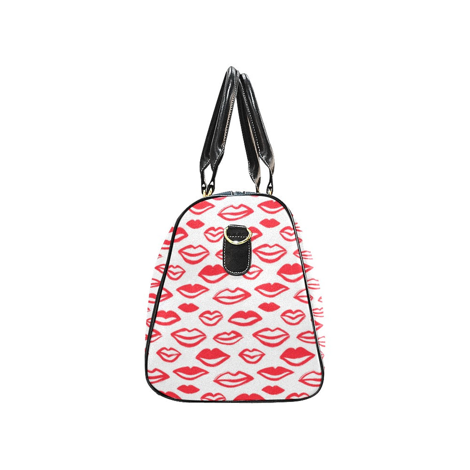 Lips Pattern Print Design 05 Travel Bag