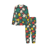 Canabis Marijuana Weed Pattern Print Design 02 Kids' Boys' Girls' All Over Print Pajama Set