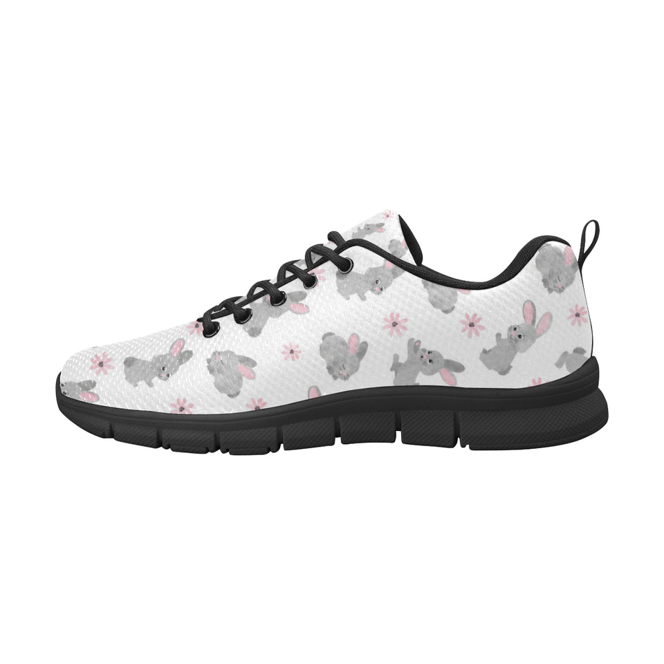 Watercolor cute rabbit pattern Women's Sneaker Shoes