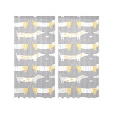 Cute dachshund dog pattern Gauze Curtain