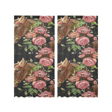 Horse head wild roses pattern Gauze Curtain