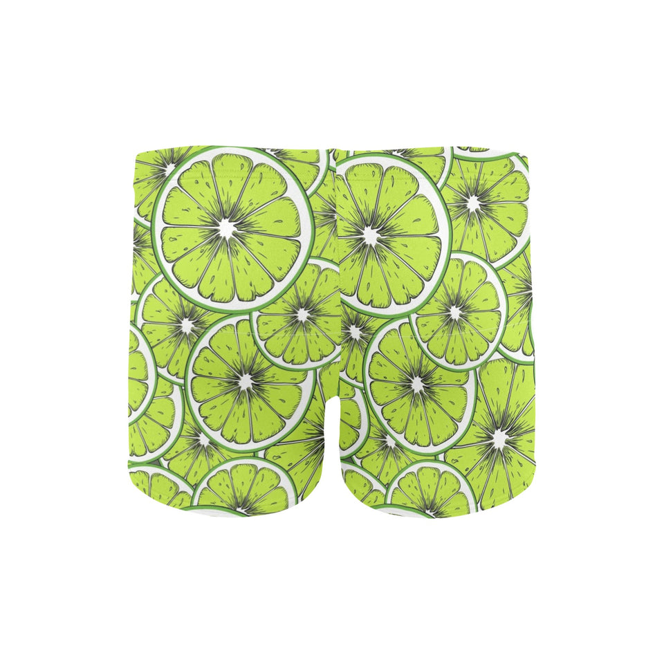 Slices of Lime design pattern Men's Swimming Trunks