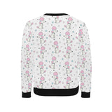 Cute poodle dog star pattern Men's Crew Neck Sweatshirt