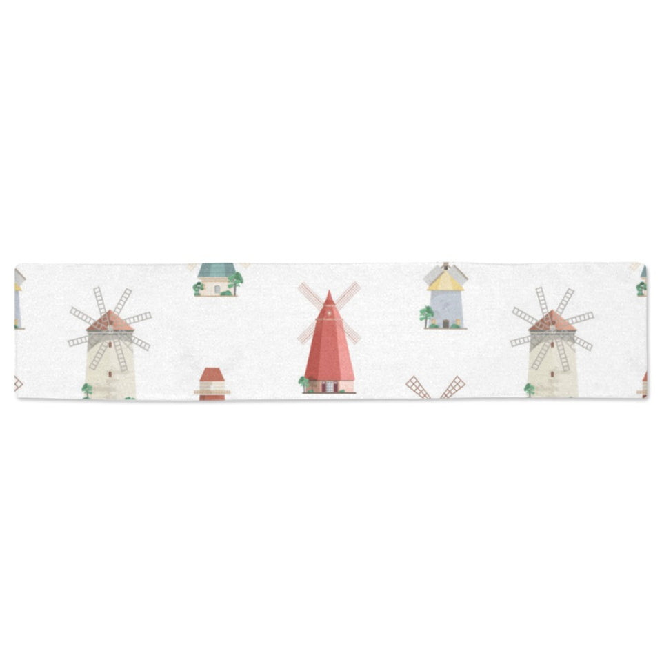 windmill design pattern Table Runner
