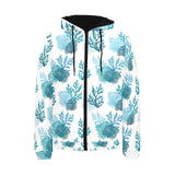 Coral Reef Pattern Print Design 04 Men's Padded Hooded Jacket