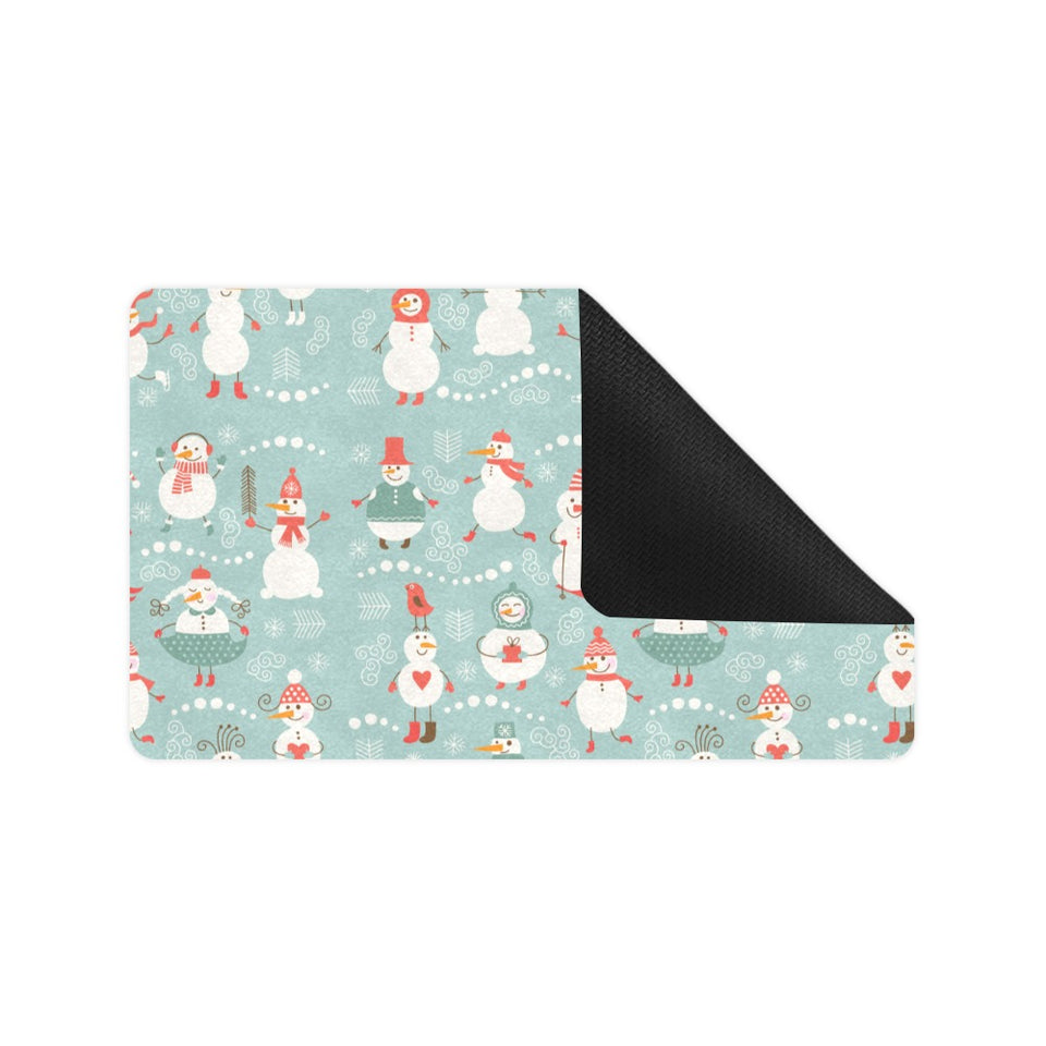 Cute snowman pattern Doormat
