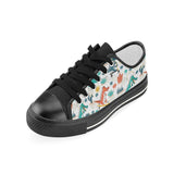 Cute Crocodile Pattern Kids' Boys' Girls' Low Top Canvas Shoes Black