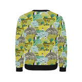 Hand drawn windmill pattern Men's Crew Neck Sweatshirt