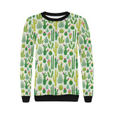 Cactus pattern copy Women's Crew Neck Sweatshirt