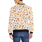peanuts pattern Men's Crew Neck Sweatshirt